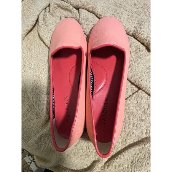 Talbots pink slip on preppy old money flats size 6.5 new - Picture 4 of 8